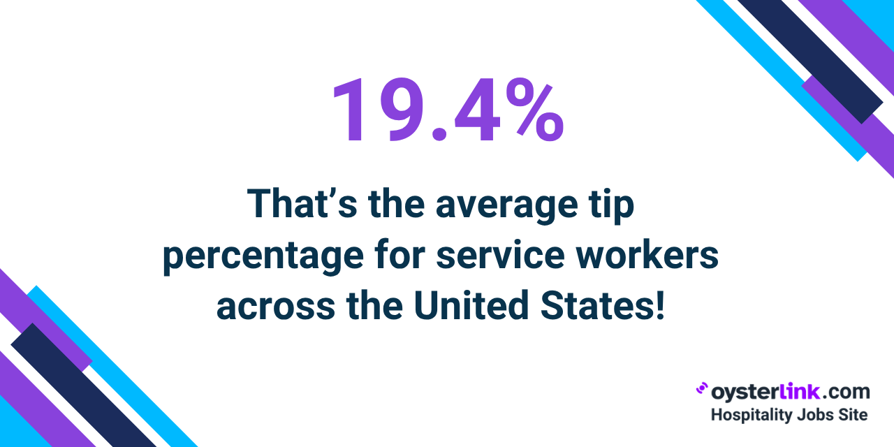 nationwide average tip percentage usa
